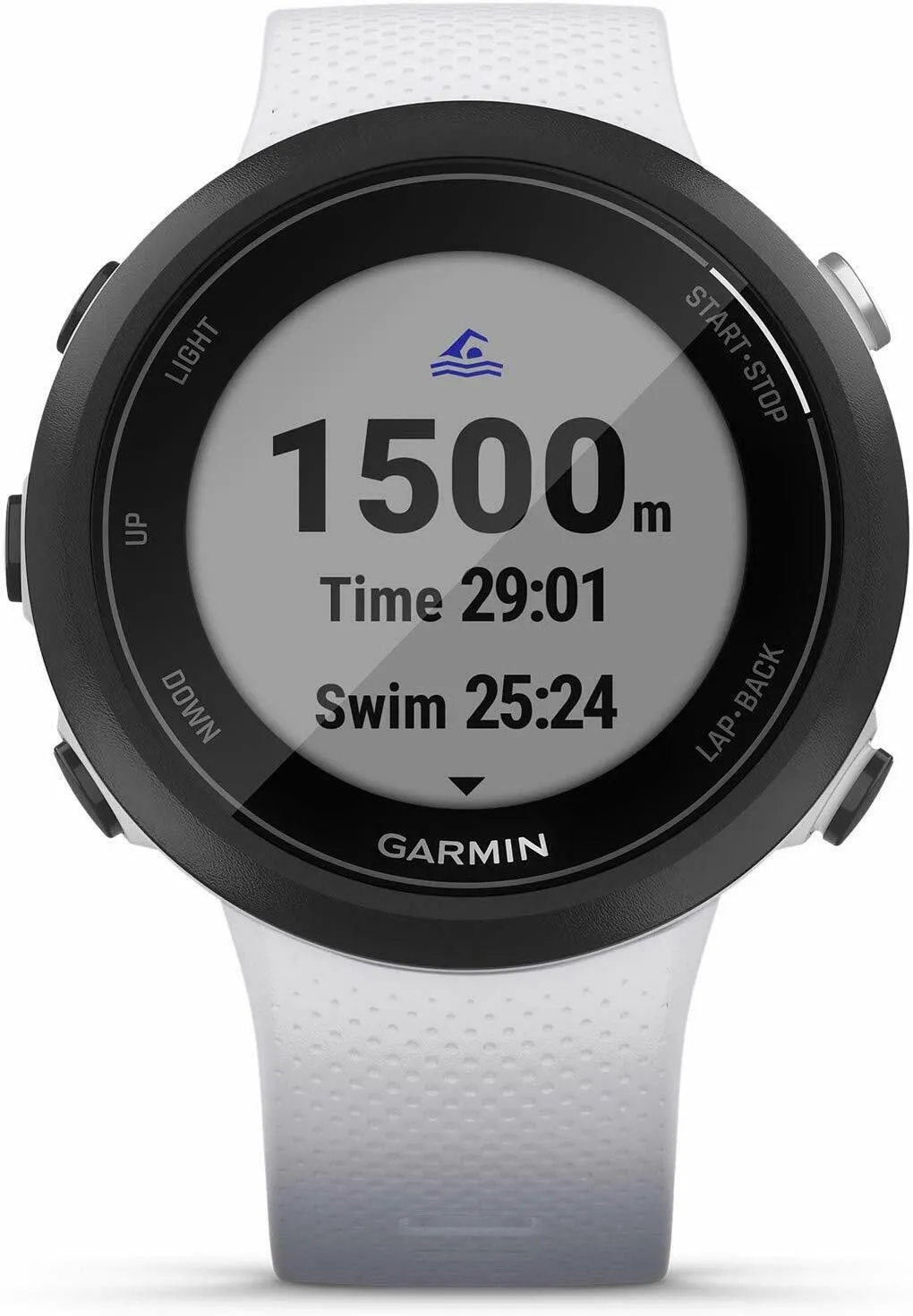 Garmin Swim 2 advanced swimming GPS smartwatch color whitestone