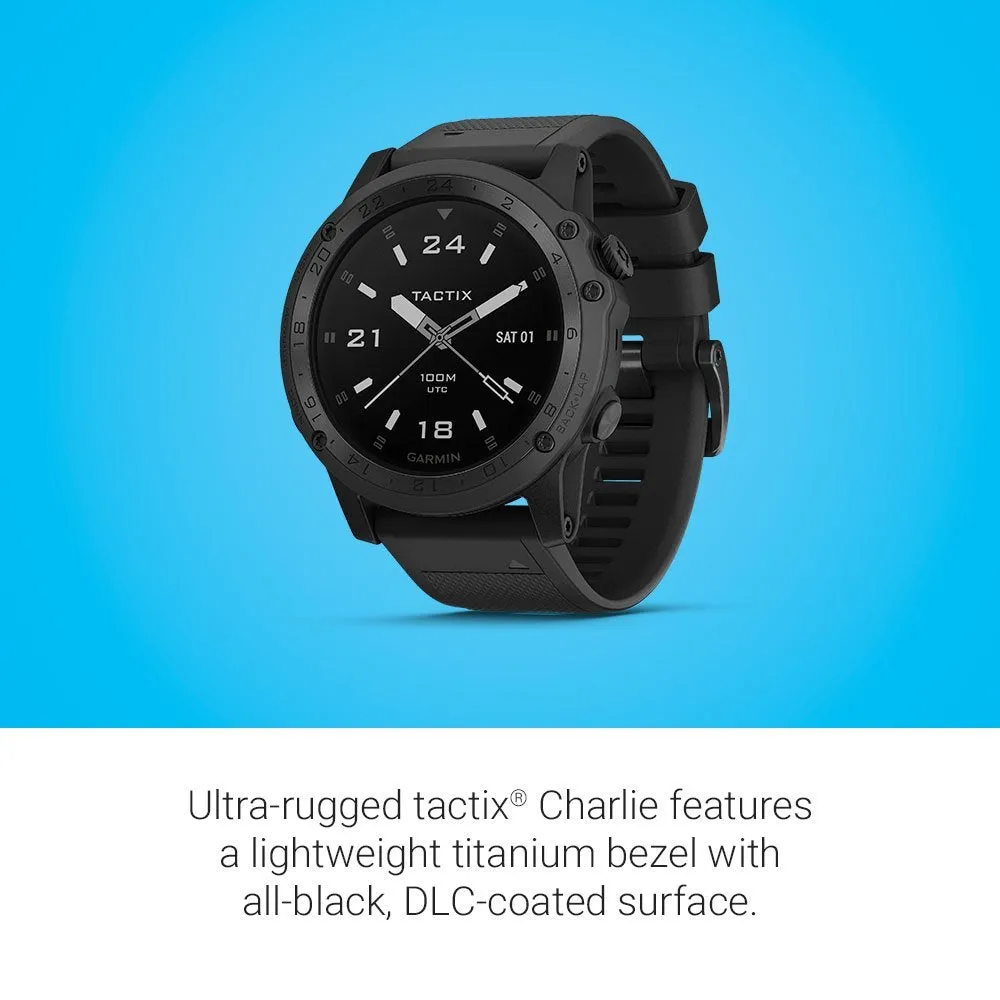 Garmin Tactix Charlie Multifunction GPS Watch with Tactical Features