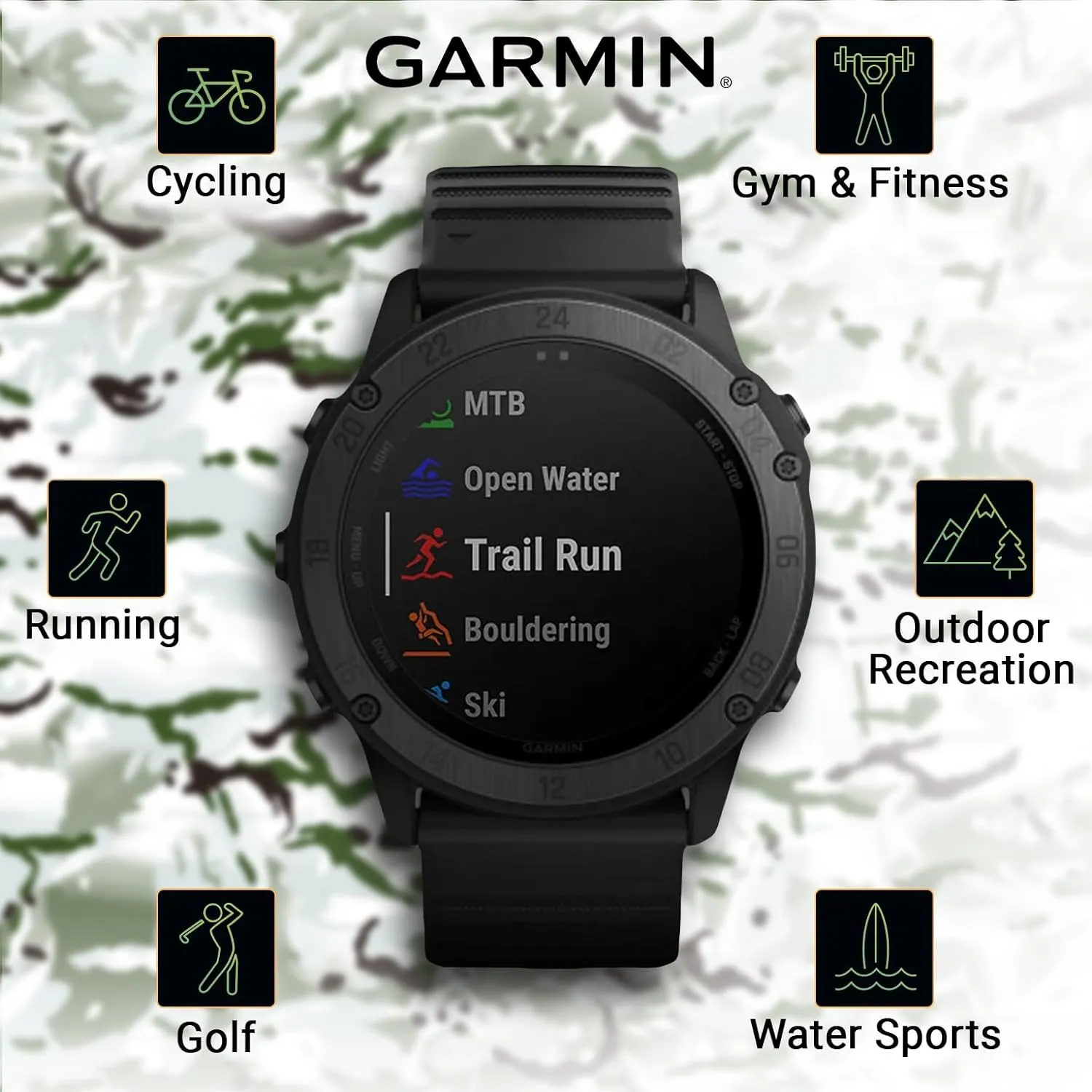 Garmin tactix Delta Premium GPS Smartwatch with Wearable4U Power Pack Bundle