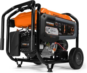 Generac GP7000E 7000 Watt 389cc Portable Electric Start Generator w/Storm Cord