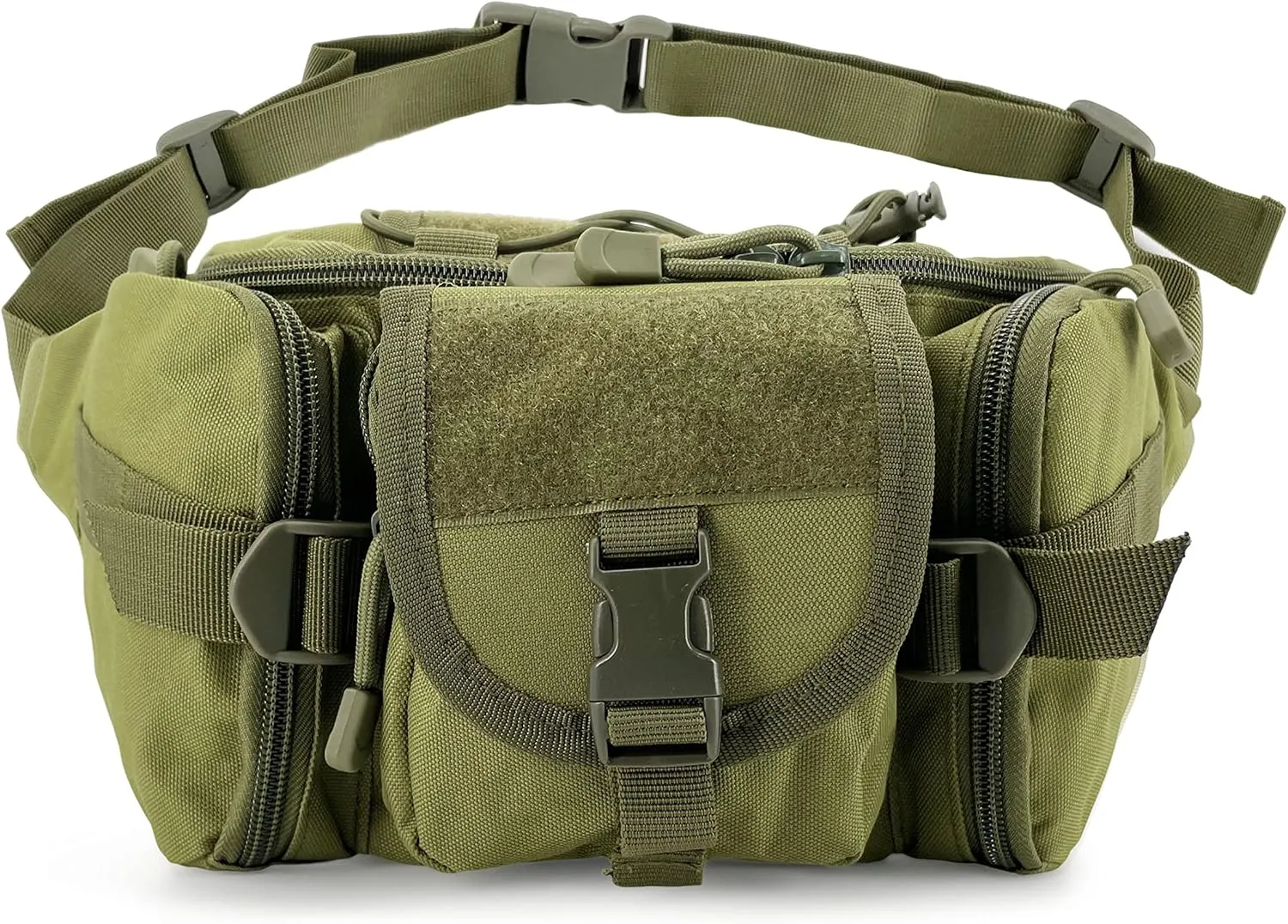 Gespann Tactical Waist Pack Fanny Pack Military Waist Bag Versatile EDC Hip Pack for Outdoor Sports and Everyday Carry (Army Green)