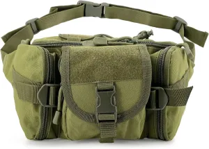 Gespann Tactical Waist Pack Fanny Pack Military Waist Bag Versatile EDC Hip Pack for Outdoor Sports and Everyday Carry (Army Green)