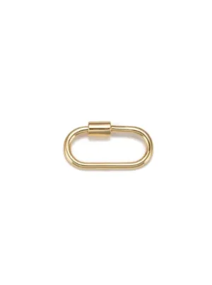 Gold Piper Carabiner | Golden Oval Necklace Carabiner