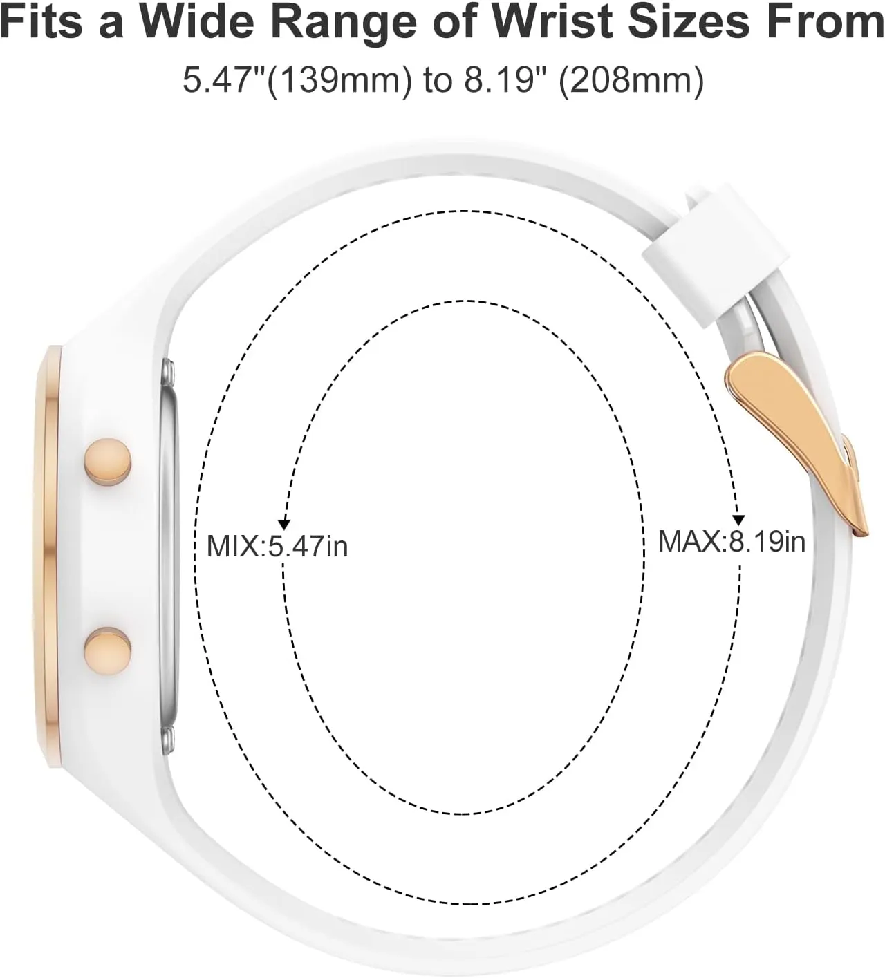 GOLDEN HOUR Waterproof Sport Women's Digital Chronograph Silicone Strap Watch