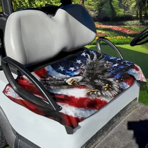 Golf Cart Seat Cover Anti-Hot Golf Cart Seat Towel & Blanket,Universal Fit All 2-Seats Golf Carts,Golf Equipment,Machine Washable