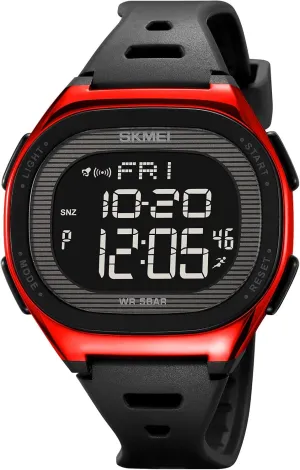 Gosasa Men's Waterproof Digital Sports Watch Military Style Multifunction Watch with Dual Display, Stopwatch, EL Backlight, Date Display, Alarm, Hourly Chime, Countdown Timer, 12/24-Hour Format