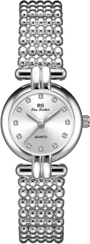 Gosasa Small Gold Watches for Women Vintage Ladies Quartz Wrist Watches Stainless Steel Luxury Womens Dress Bracelet Watch Tools Included
