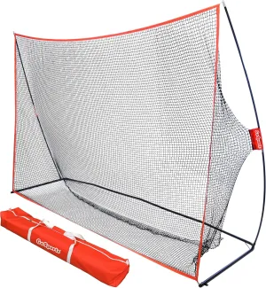 GoSports Golf Practice Hitting Net - Choose Between Huge 10 x7 ft or 7 x7 ft Nets -Personal Driving Range for Indoor or Outdoor Use - Designed by Golfers for Golfers