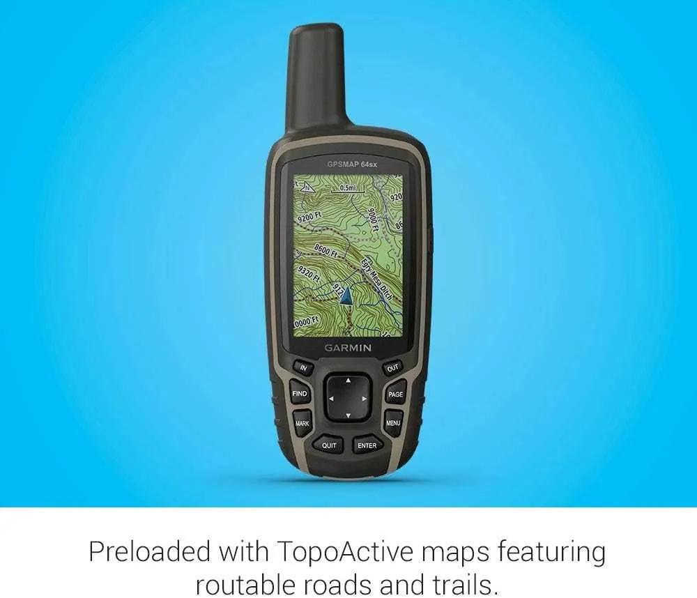 GPSMAP 64sx, Handheld GPS with Altimeter and Compass