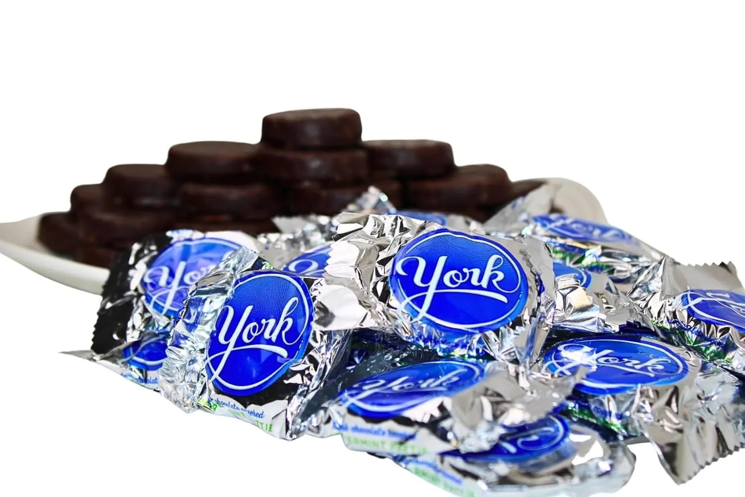 Grandys Candys Mini York Peppermint Patties- Bulk Candy- Super Saver (Individually Wrapped) 3 Pounds
