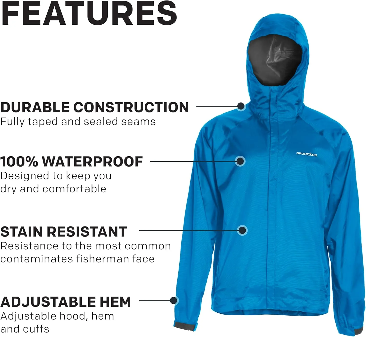 Grundéns Weather Watch Hooded Fishing Jacket