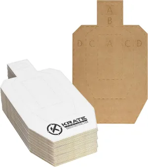 Half-Size Competition Cardboard Targets – 15” Practice Shooting Targets