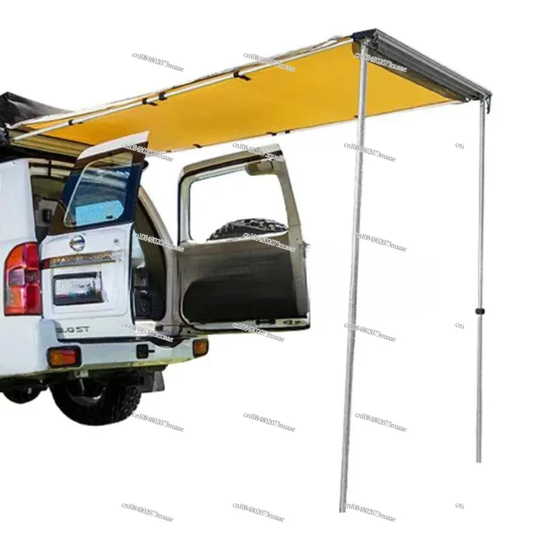 Heavy-Duty SUV Car Awning Canopy — Waterproof, Foldable, Drive-Away Tent for RV & Overland Camping, Travel Sun Shelter with Aluminum Poles