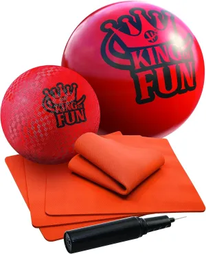 Hedstrom King of Fun Jumbo Oversized Kickball Set, Red
