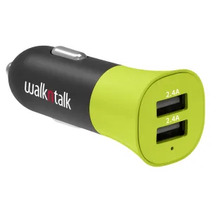 Hi Vis Car Charger Dual USB Yellow