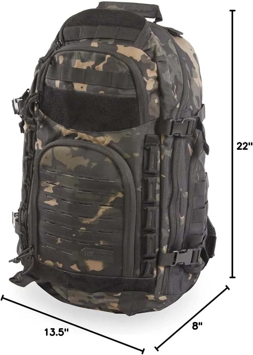 HIGHLAND TACTICAL Men's Foxtrot, Black Urban CAMO, One_Size