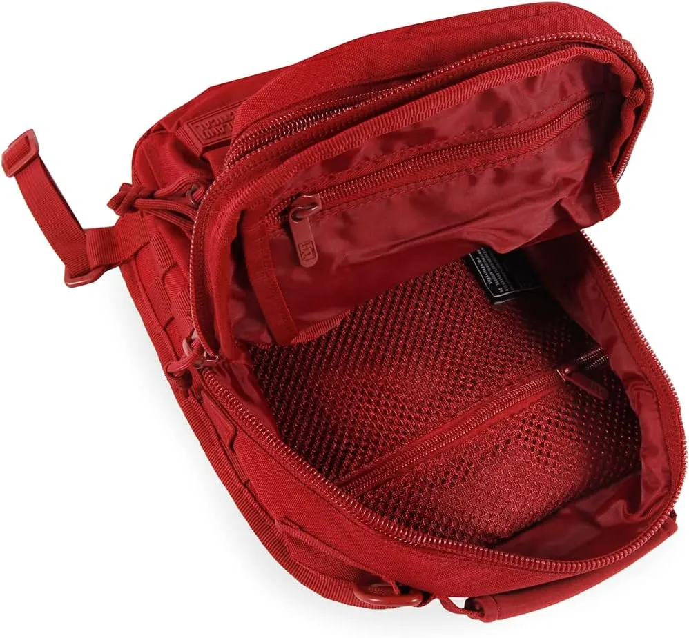 Highland Tactical Tactical Sling Backpack, Dark Maroon, One_Size