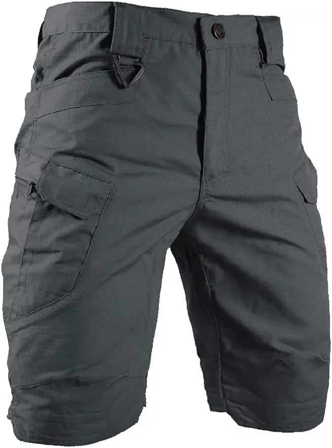 HYCOPROT Men's Tactical Cargo Shorts Waterproof Lightweight Work Short Quick Dry Military Multi Pockets Ripstop for Hiking