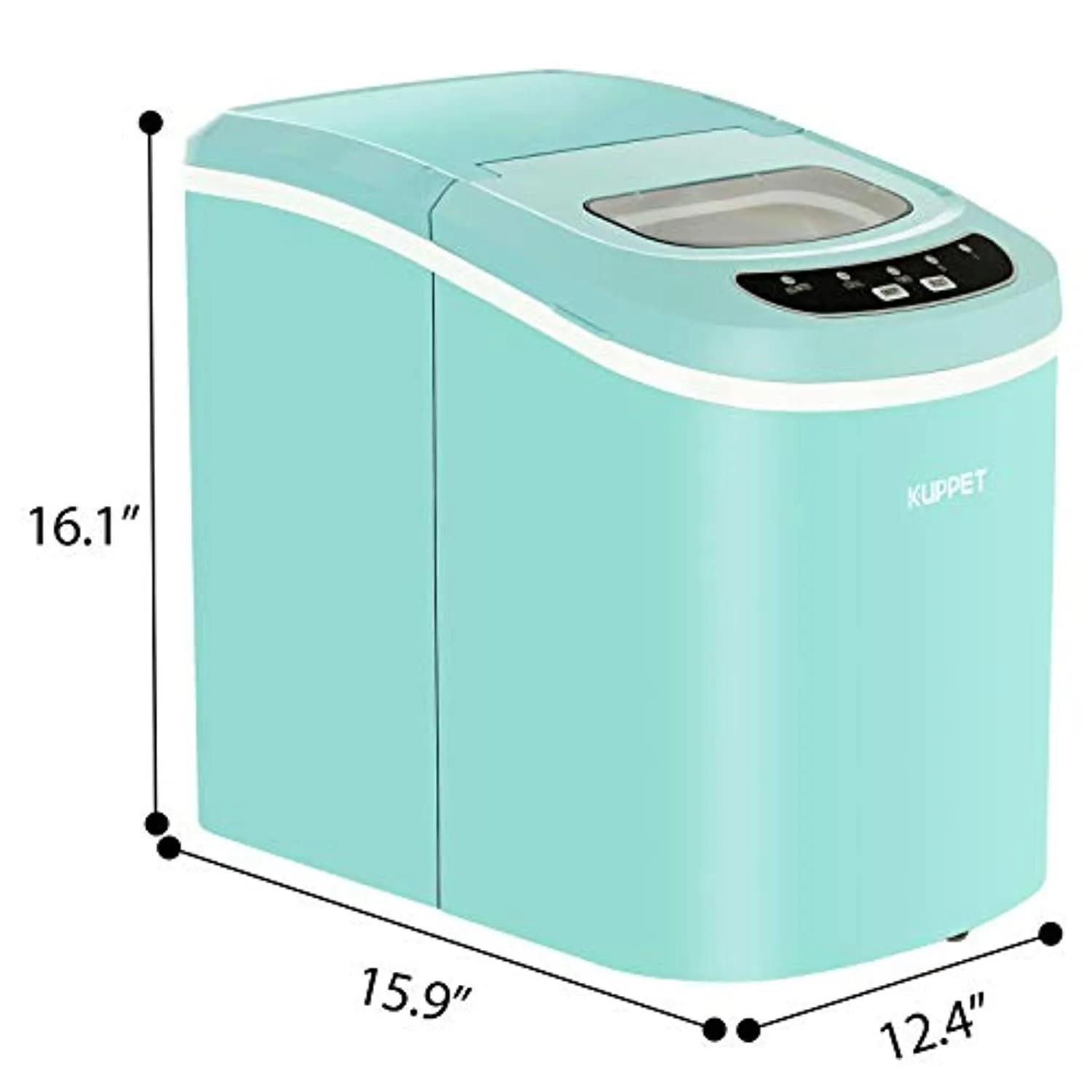 Ice Cube Maker Machine with 26lbs Daily Capacity, 9 Ice Cubes Ready in 8 Minutes