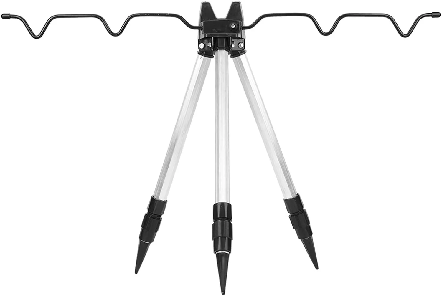 Ice Fishing Rod Holder, Tripod Fishing Rod Bracket - Aluminum Alloy Mini Shrinkable Tripod for Fishing Rod -Ultrashort Folding Fishing Bracket Equipment Accessory