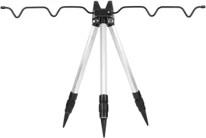 Ice Fishing Rod Holder, Tripod Fishing Rod Bracket - Aluminum Alloy Mini Shrinkable Tripod for Fishing Rod -Ultrashort Folding Fishing Bracket Equipment Accessory