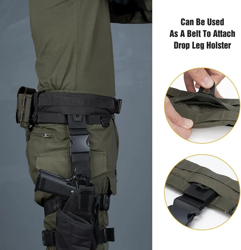 IDOGEAR Tactical Belt MOLLE Military Belt Modular Rigger's Belt Adjustable Combat Belt With Inner Belt And Outer Belt Set