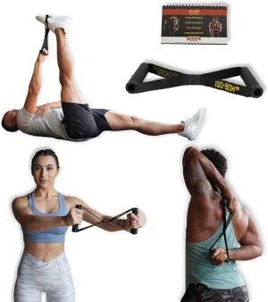 Iso-Bow | Isometric Exercise Equipment; Portable Home Fitness Training Strap for Fast Strength and Flexibility Gains, Traveling Stretching Tool for Yoga and Pilates (Does not Stretch)