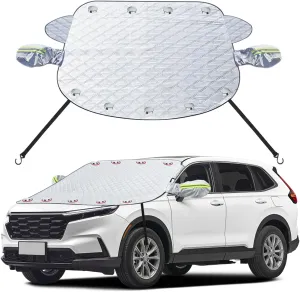 JDDRY Car Snow Cover Windshield 1PC,Snow Cover for Car Windshield,Car Cover for Ice and Snow,Car Cover for Snow and Rain Ice,for Large SUV/Large Car(165cm/65