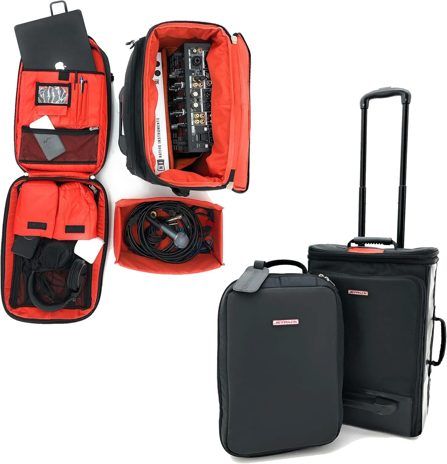 JetPack Drop System (includes Snap backpack Drop Roller bag) for Mobile, DVS, Non DVS, Club Gig Set up. Perfect for DJ Controllers SB, SR, Mixer S11 72, Audio Gear, Travel & More