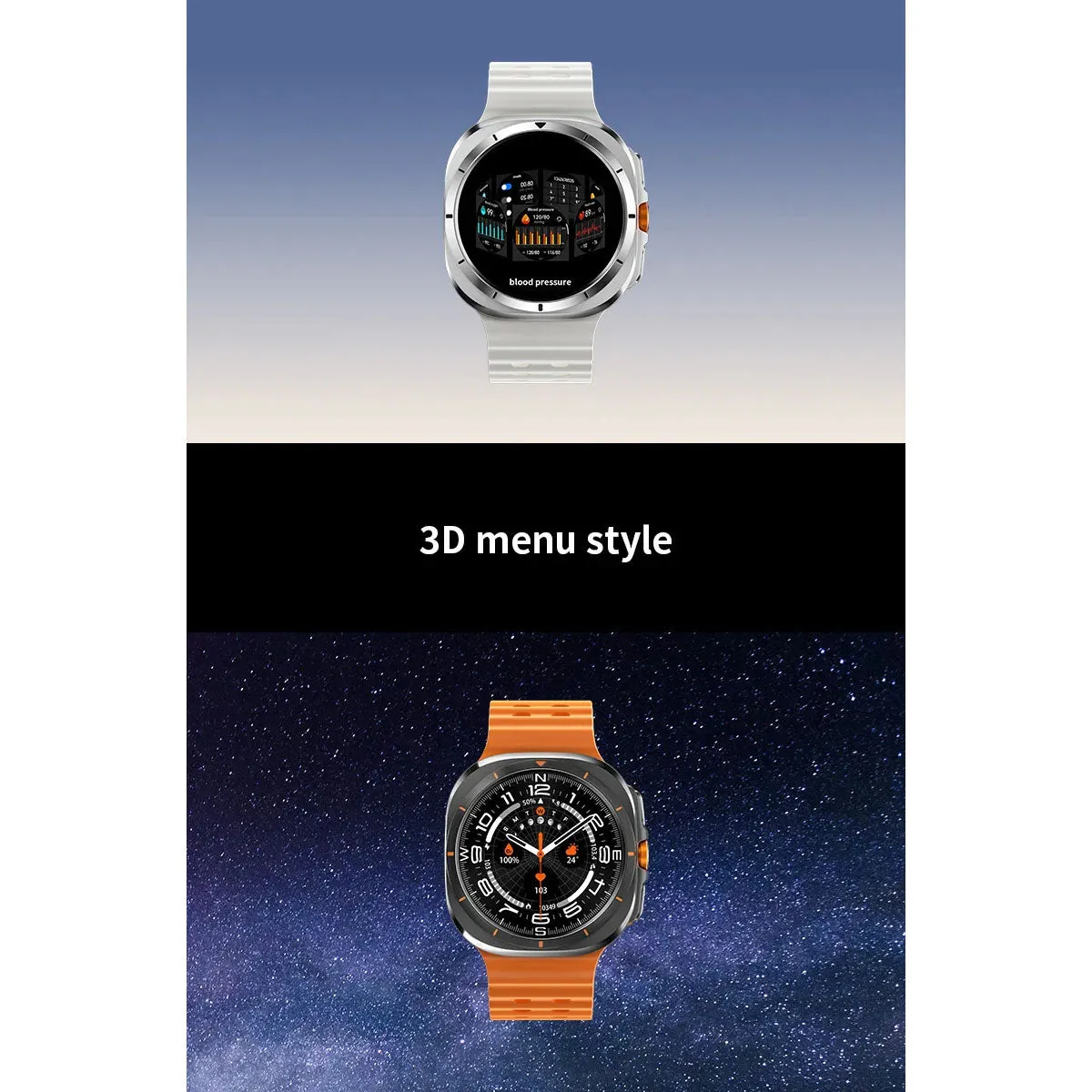 JS Watch 7 Ultra IP68 Waterproof Bluetooth Call Compass Wireless Charger Smart Watch (47mm)