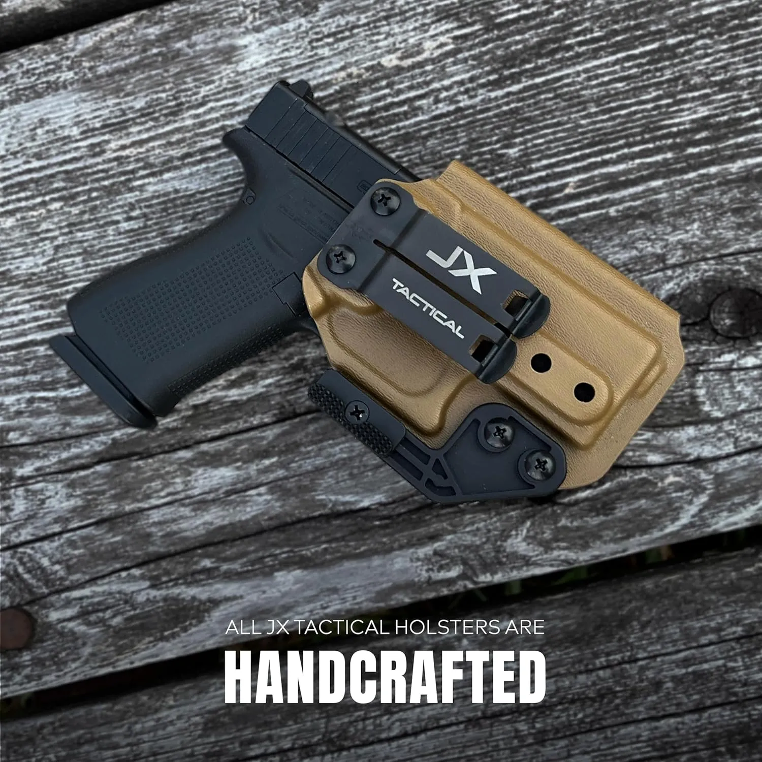 JX Tactical Inside Waist Band 2.0 - Concealed Carry Pistol Holster, Concealment Wing, Optics Ready - Made in USA