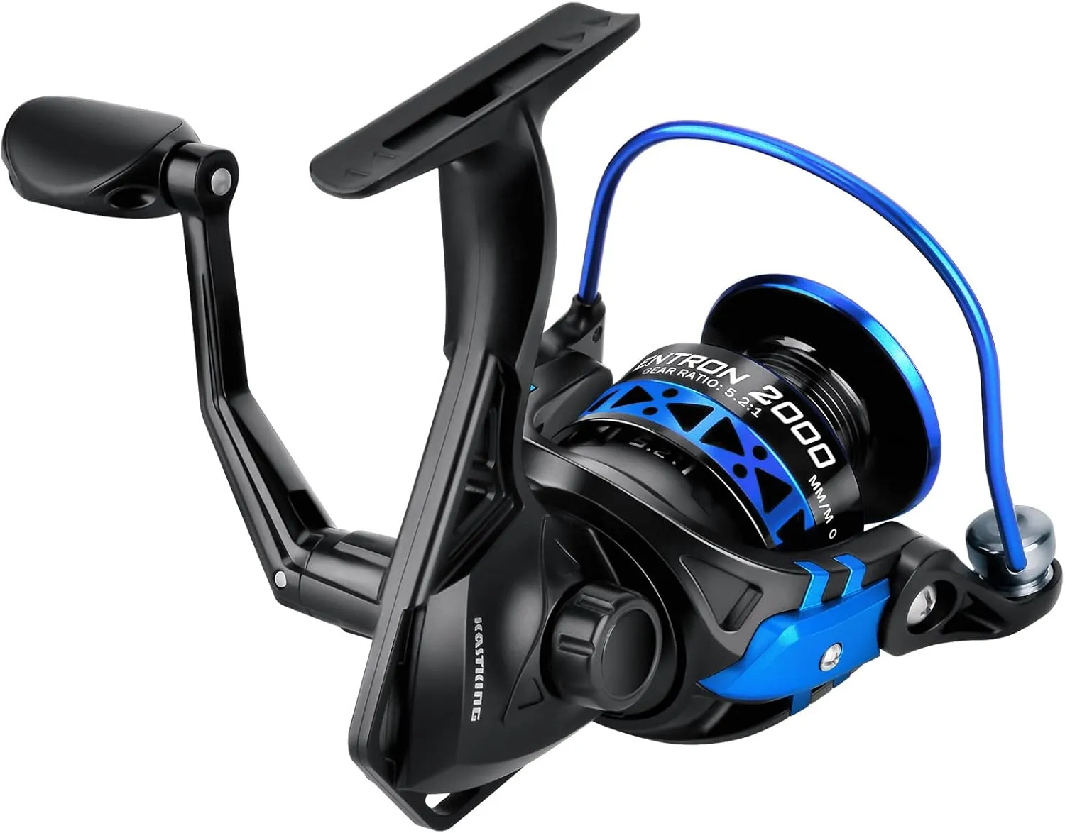 KastKing Centron & Centron Lite Spinning Reels, Freshwater and Saltwater Spinning Fishing Reel, Up to 17.5Lbs Max Drag, 5.2:1 Gear Ratio, Ultra Smooth Powerful, CNC Aluminum Spool, 9 1 BB Light Weight