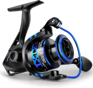 KastKing Centron & Centron Lite Spinning Reels, Freshwater and Saltwater Spinning Fishing Reel, Up to 17.5Lbs Max Drag, 5.2:1 Gear Ratio, Ultra Smooth Powerful, CNC Aluminum Spool, 9 1 BB Light Weight
