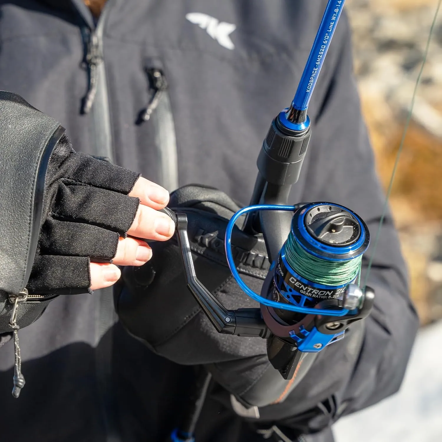 KastKing Centron & Centron Lite Spinning Reels, Freshwater and Saltwater Spinning Fishing Reel, Up to 17.5Lbs Max Drag, 5.2:1 Gear Ratio, Ultra Smooth Powerful, CNC Aluminum Spool, 9 1 BB Light Weight