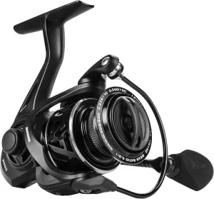 KastKing Zephyr Spinning Reels – 7 1/6 1 BB – Carbon Fiber Drag – Stainless Steel Shaft – Aluminum & CNC Spool – Black/Green/Orange – Sizes 500/1000 SFS – Ultralight to Heavy-Duty