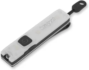 Keyport Pocket Flare 2.0 Mini Flashlight - Rechargeable Keychain Flashlight with Pocket Clip | Small Flat Pocket Flash Light | USB Flashlight | Ideal Purse Light | EDC LED Light w/Beam & Lamp