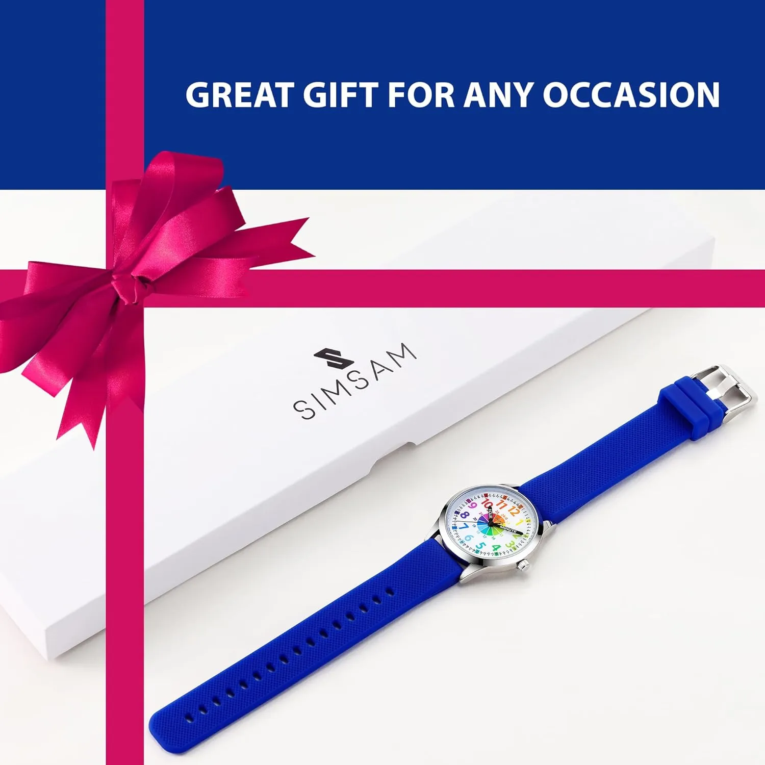 Kids Analog Watch, Learning Watch for Kids 8-12, Waterproof Time Teacher Watches for Boys Ages 5-7 6-8, Easy to Read Educational Girls Watches Ages 8-12, Great Gift Boys Girls Year 4-12 Old Waterproof