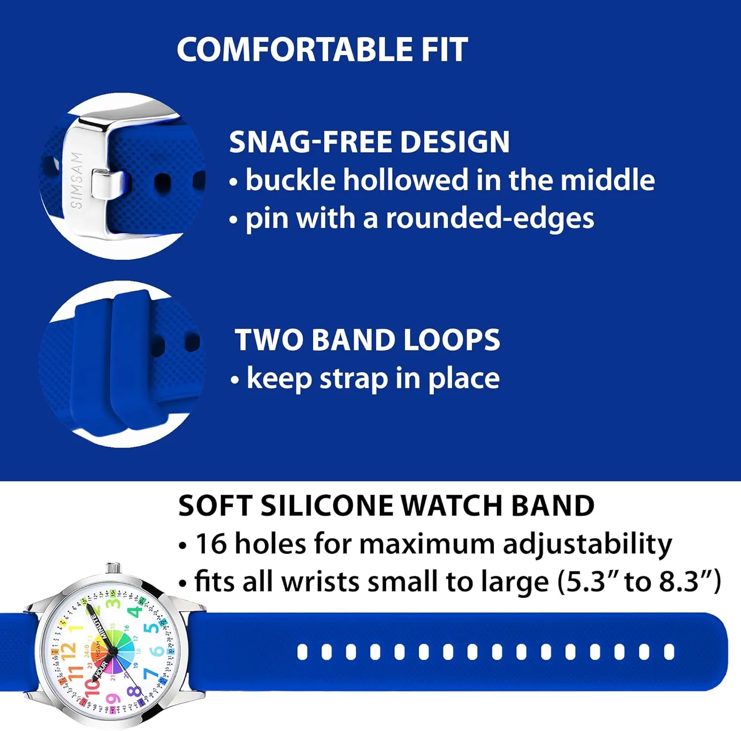 Kids Analog Watch, Learning Watch for Kids 8-12, Waterproof Time Teacher Watches for Boys Ages 5-7 6-8, Easy to Read Educational Girls Watches Ages 8-12, Great Gift Boys Girls Year 4-12 Old Waterproof