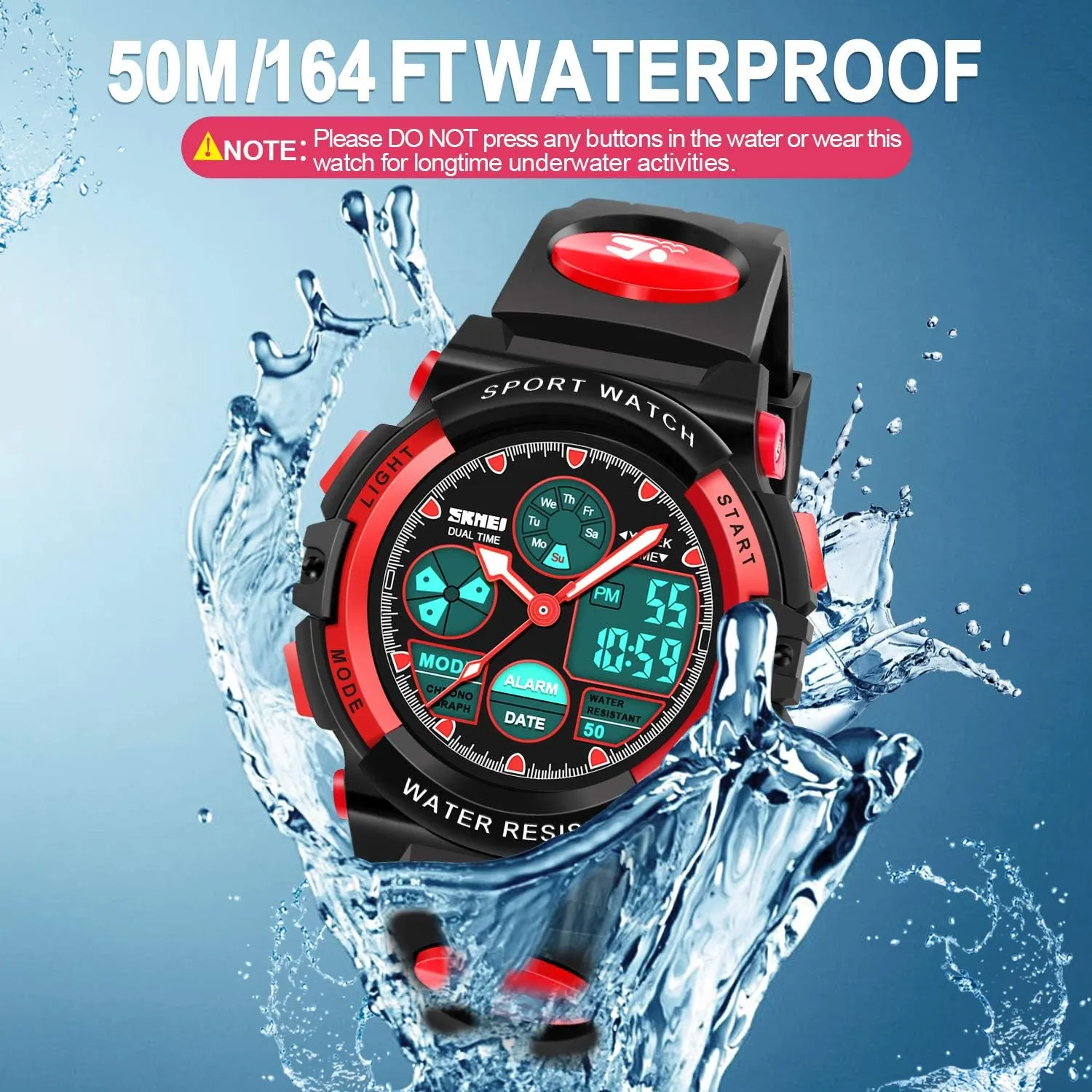 Kids Digital Watches, LED Waterproof Sports Watches for Kids- Best Gifts for Boys