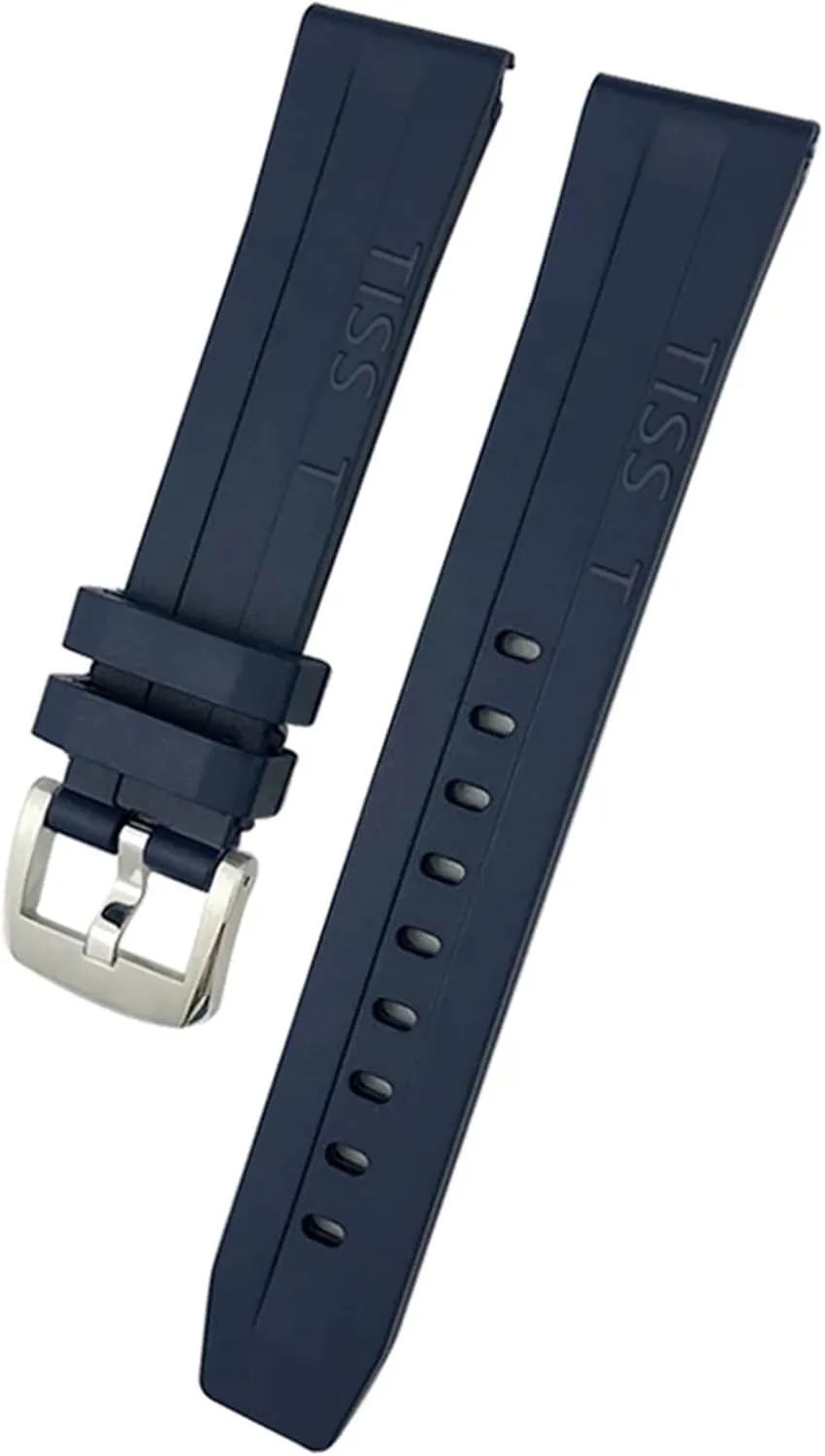 KLVN 19mm 20mm Watchband for Tissot T114417 T114 Soft Rubber Silicone Watch Strap Butterfly Clasp Waterproof Sport Bracelets