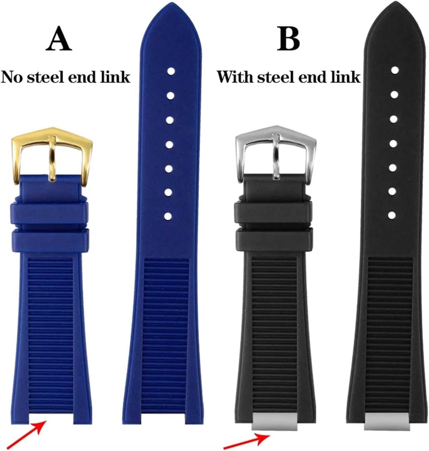 KLVN Quality FluoroSilicone Watchband For Patek Philippe Sport Elegant Nautilus Series 5711/5712/5980 Waterproof Watch Strap Bracelet Male