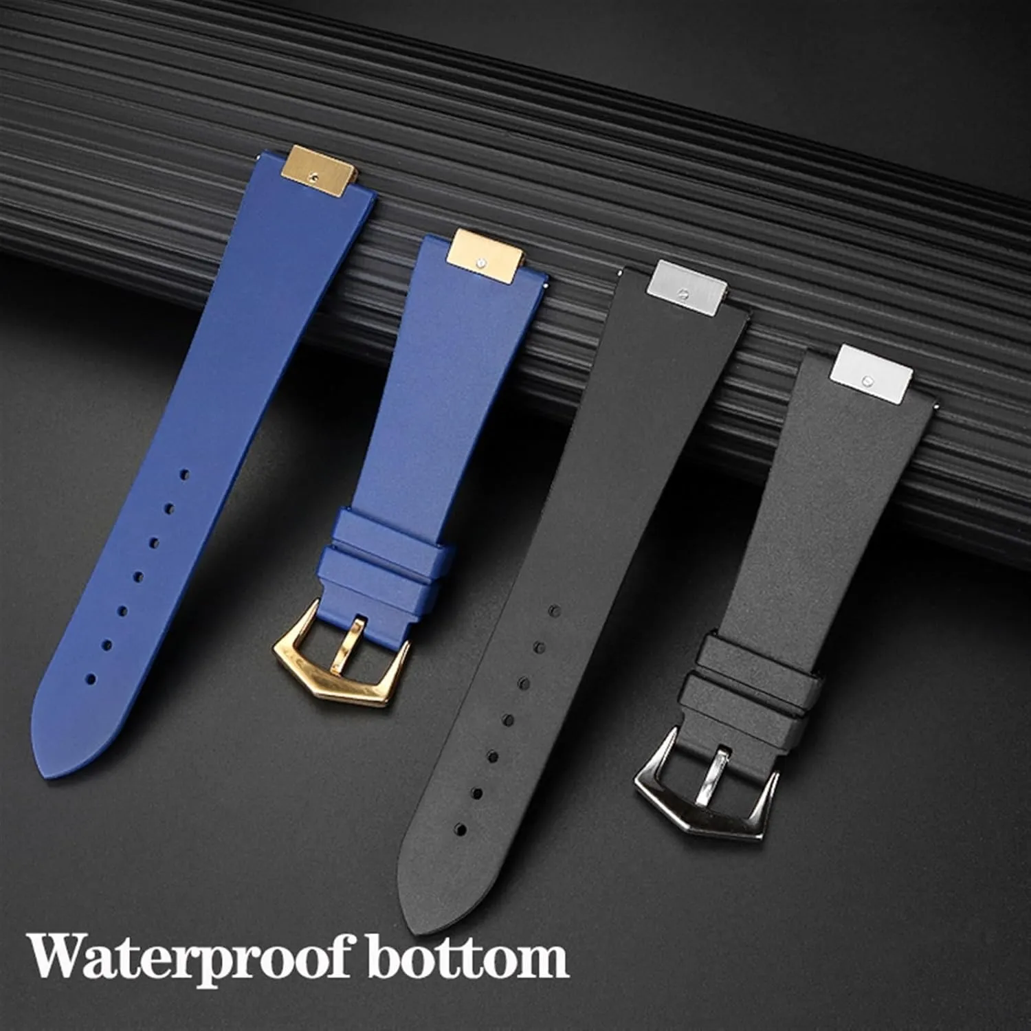KLVN Quality FluoroSilicone Watchband For Patek Philippe Sport Elegant Nautilus Series 5711/5712/5980 Waterproof Watch Strap Bracelet Male