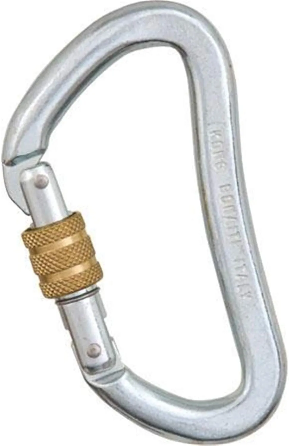 KONG Heavy-Duty Steel Plus Carabiner , Black
