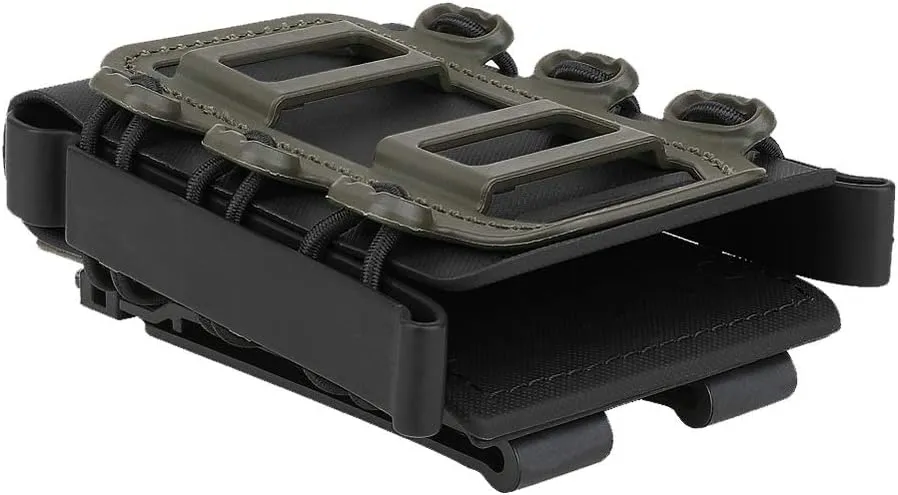 KRYDEX 5.56mm 7.62mm Magazine Pouch with MOLLE Clip and Belt Clip Universal Mag Holder