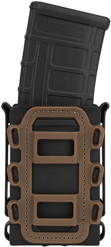 KRYDEX 5.56mm 7.62mm Magazine Pouch with MOLLE Clip and Belt Clip Universal Mag Holder
