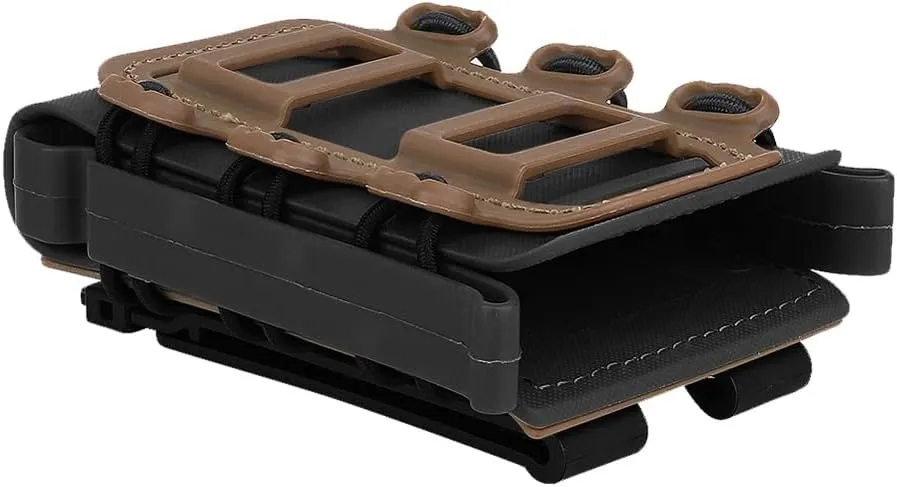 KRYDEX 5.56mm 7.62mm Magazine Pouch with MOLLE Clip and Belt Clip Universal Mag Holder