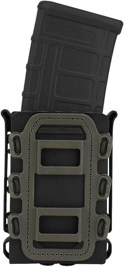 KRYDEX 5.56mm 7.62mm Magazine Pouch with MOLLE Clip and Belt Clip Universal Mag Holder