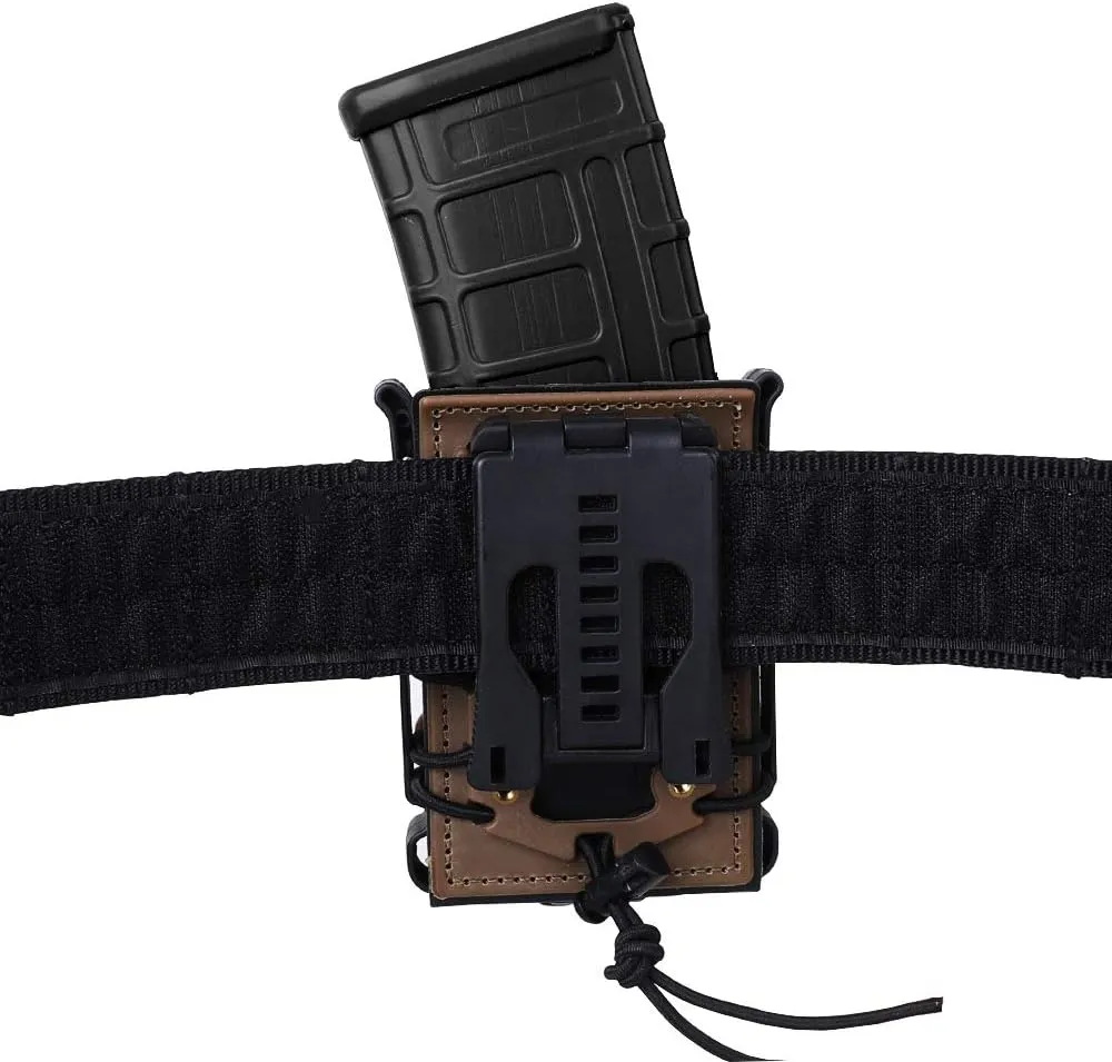 KRYDEX Magazine Pouch 5.56 with Belt Clip 7.62mm Open Top Mag Pouch
