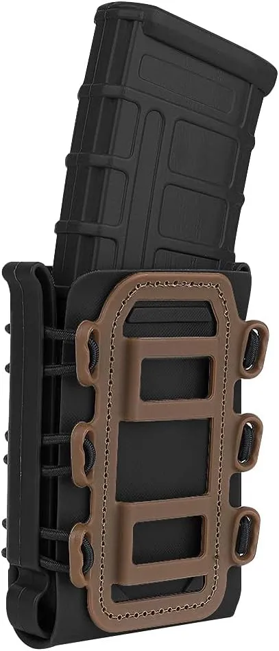 KRYDEX Magazine Pouch 5.56 with Belt Clip 7.62mm Open Top Mag Pouch