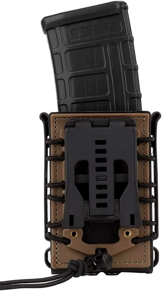 KRYDEX Magazine Pouch 5.56 with Belt Clip 7.62mm Open Top Mag Pouch